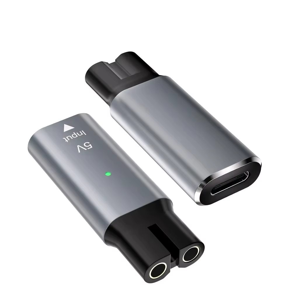 Adaptateur de chargeur de rasoir USB C vers 5V avec voyant lumineux pour Philips Norelco OneBlade QP2724 QP2834 QP4530 QP1924