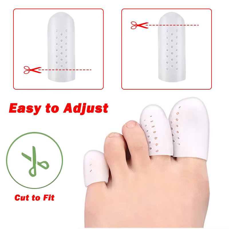Pexmen 2 pièces/paire protecteurs d'orteils en Gel capuchons