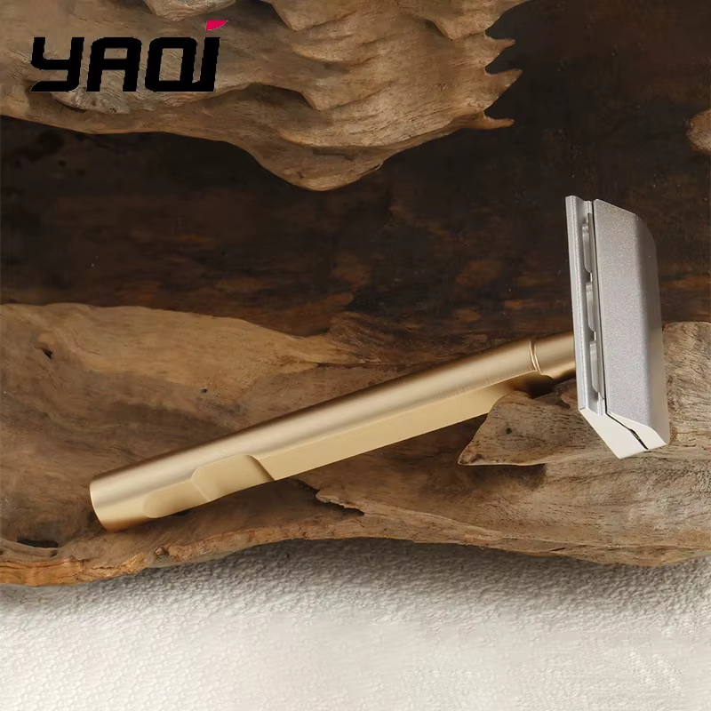 Rasoir de sécurité à lame simple YAQI Tachi en aluminium