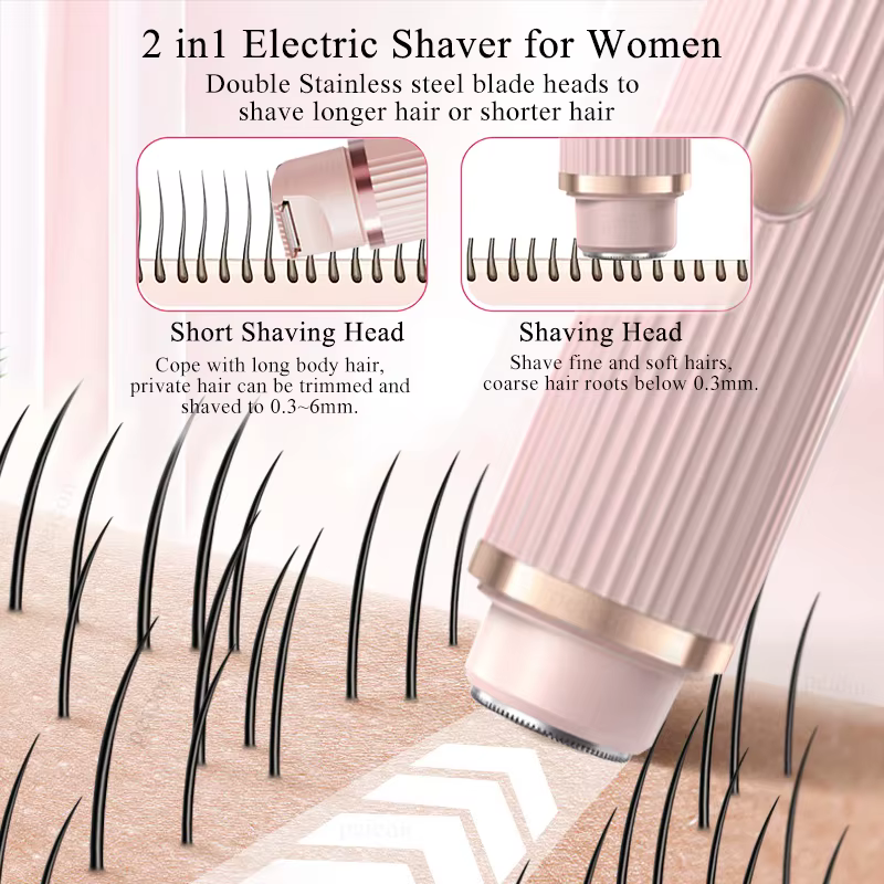 Rasoirs électriques pour femmes tondeuse bikini étanche rasoir pour aisselles jambes dames