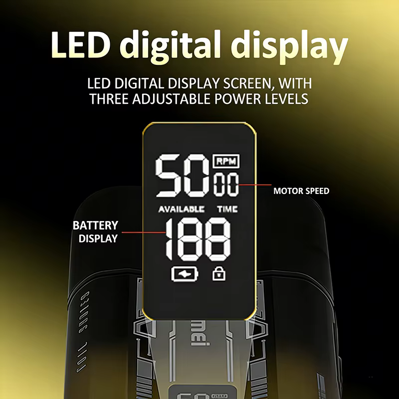 Rasoir électrique KEMEI KM-T418 à 2 lames oscillantes pour homme