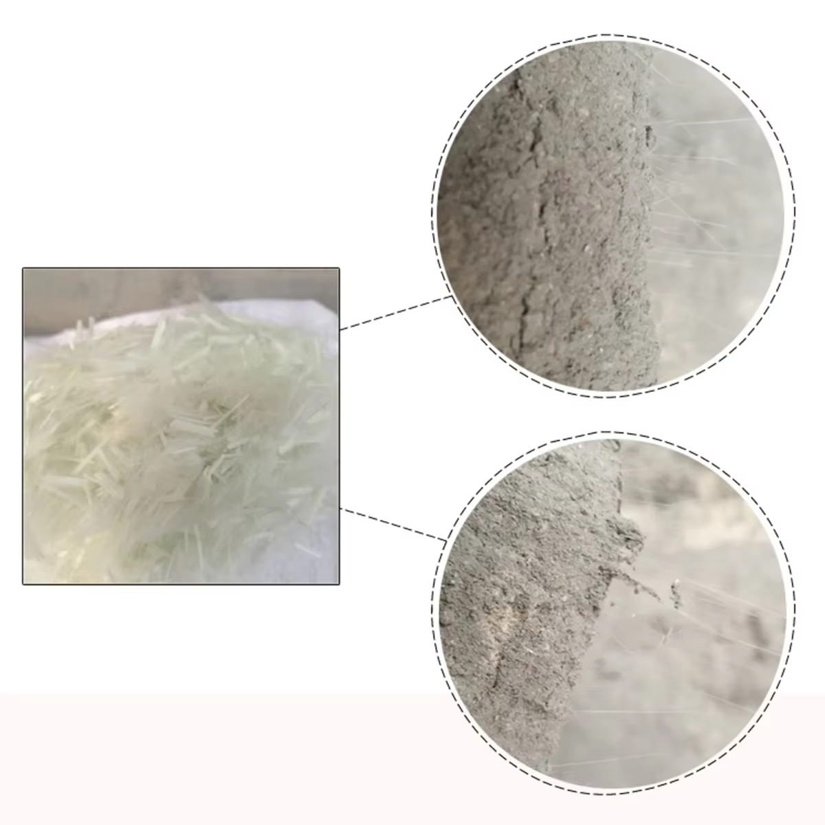 Fibres de verre coupées GFRC de 3/4/6/10/20 mm pour comptoirs en béton et ciment, fibres de verre GFRC coupées 1 LB