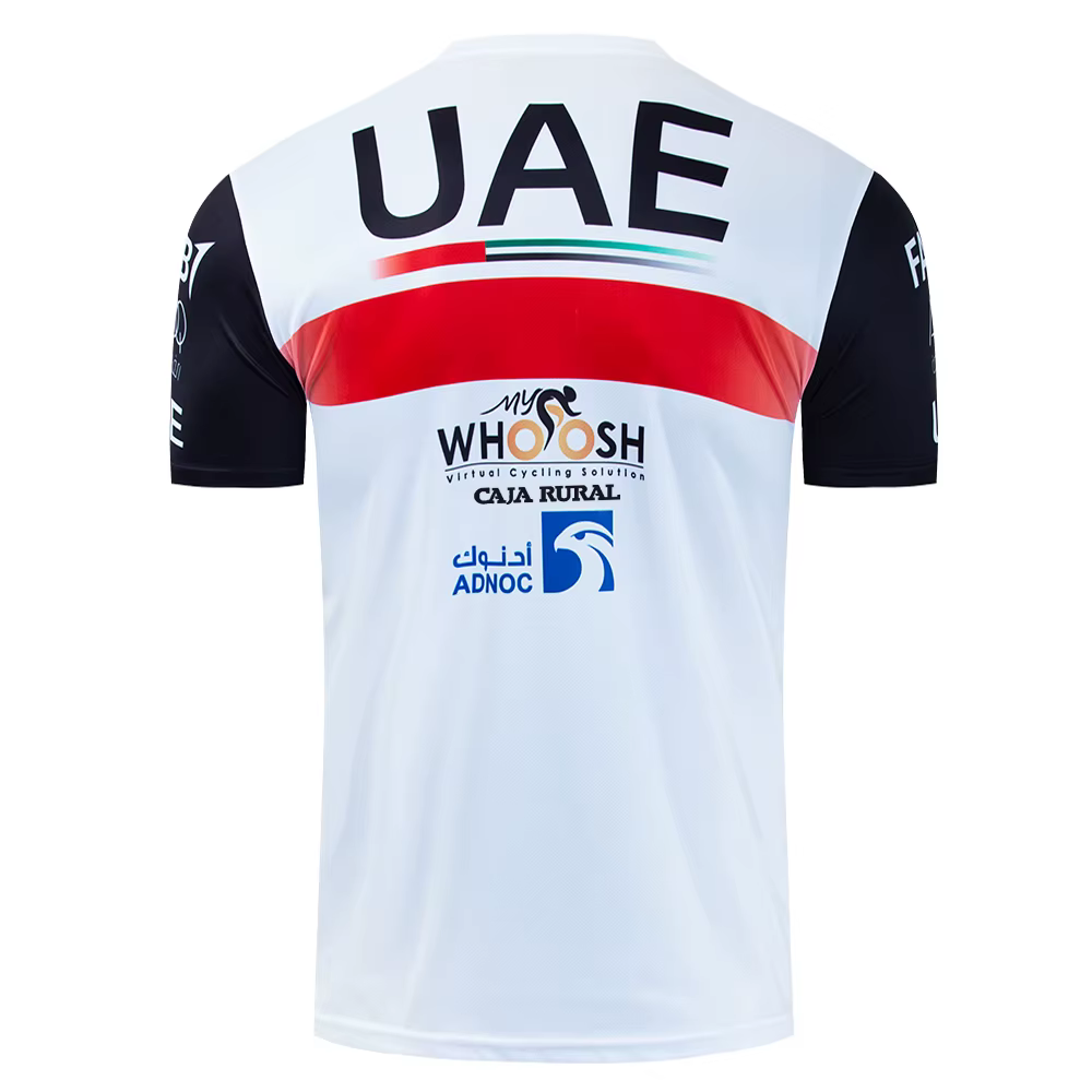 Maillot de cyclisme blanc des Émirats arabes unis 2024 pour hommes, maillot d'équipe Ciclismo, séchage rapide, t-shirt de sport pour le vélo