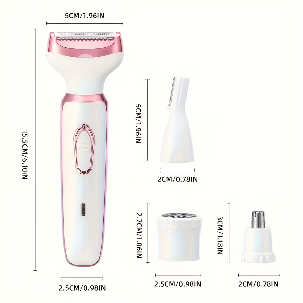 Rasoir électrique 4 en 1 pour femmes