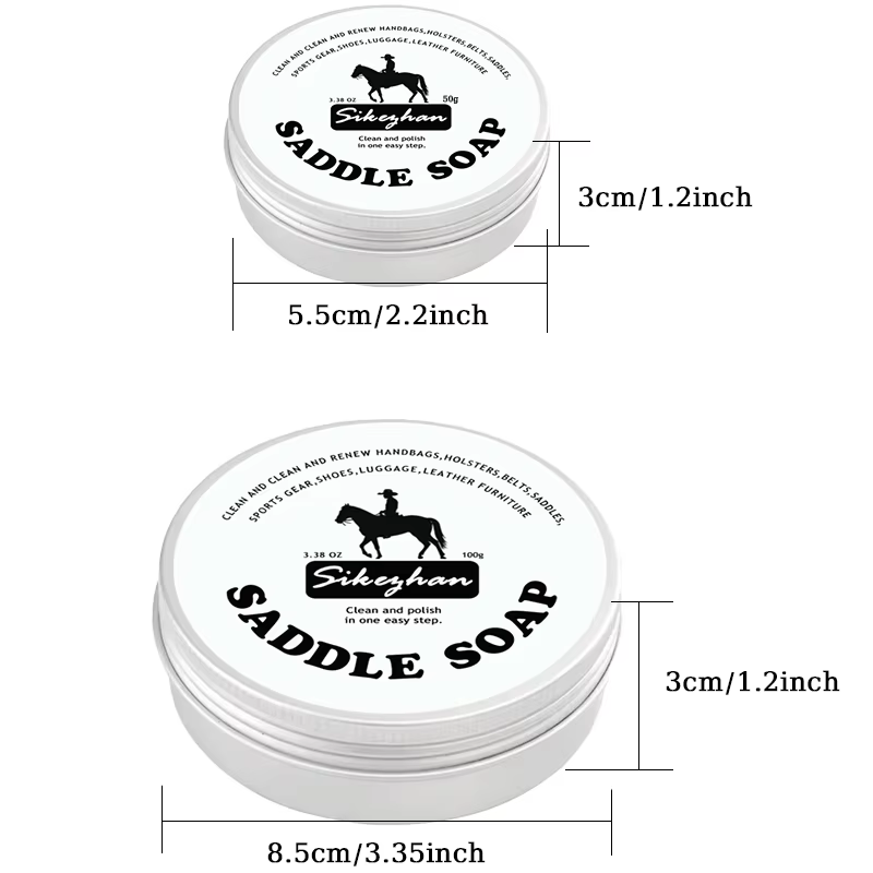 Crème d'entretien professionnelle pour selle de cheval à l'huile de vison pour équipement équestre, sellerie et bottes en cuir, nourrissante en profondeur 100g SIKEZHAN