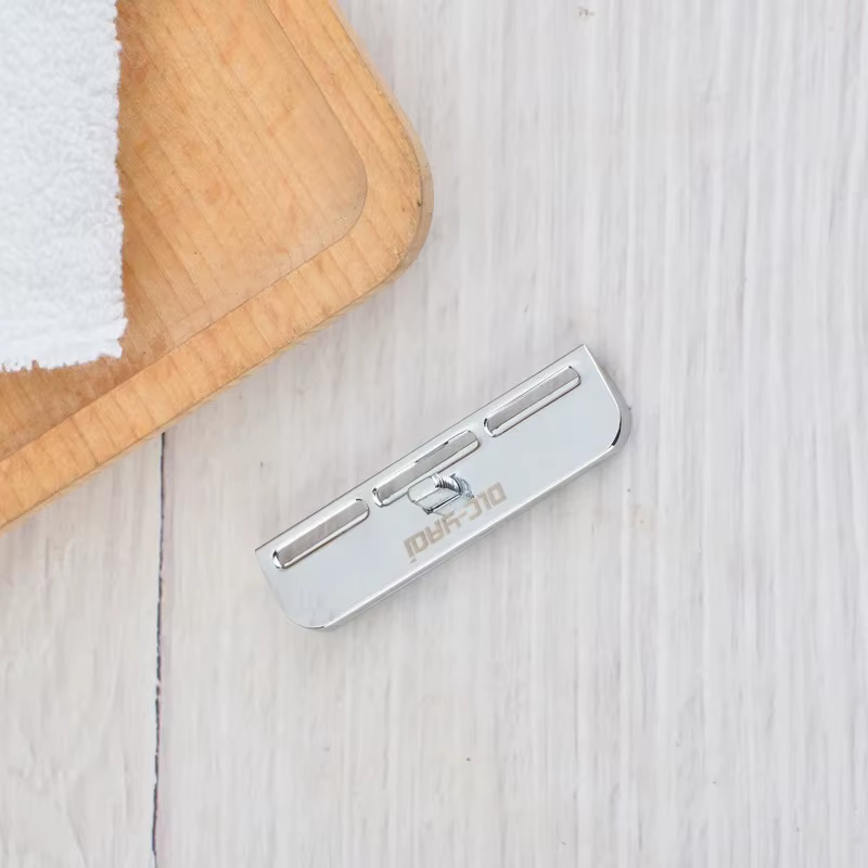 YAQI Excalibur tête de rasoir de sécurité AC couleur chromée à bord unique pour hommes en alliage de Zinc 0.70mm écart