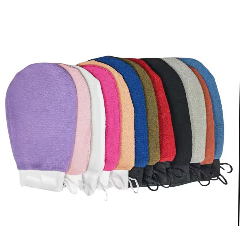 Gants exfoliants pour le corps, gants de douche pour éliminer les peaux mortes, exfoliant corporel indolore, masseur pour le corps, nettoyage en profondeur, accessoires de salle de bain