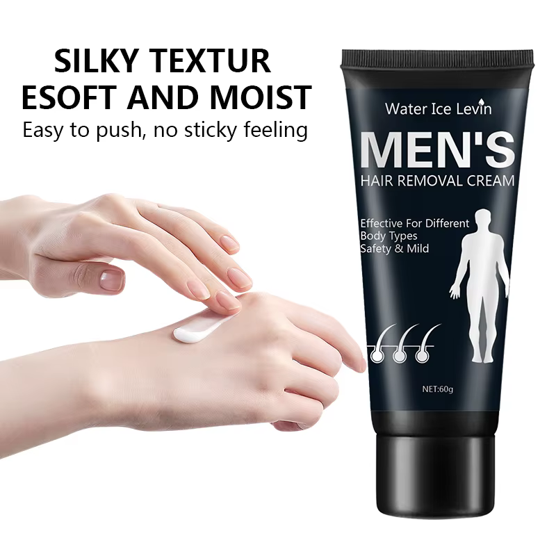 Crème dépilatoire pour hommes pour éliminer l'excès de cheveux