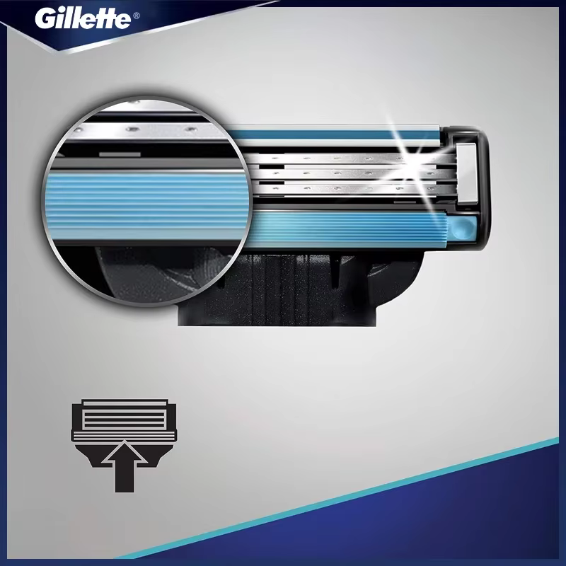 Gillette Mach 3 lames de rasoir 4 pièces recharges de lame