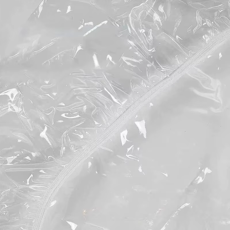 Nappe ronde en PVC ajustée, transparente, imperméable, anti-taches, protection de table, tissu pour la maison, la salle à manger, les fêtes
