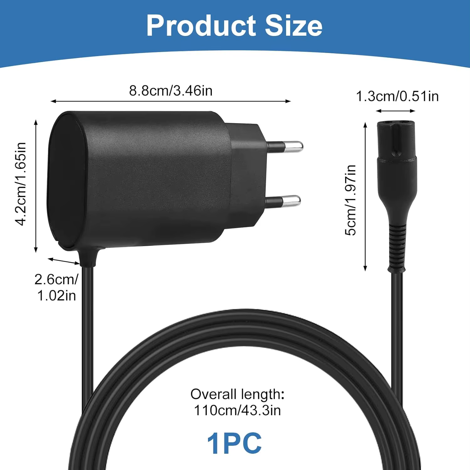 Brangdy 12V chargeur de rasoir adapté pour Braun série 7 9 3 5 1 XT5