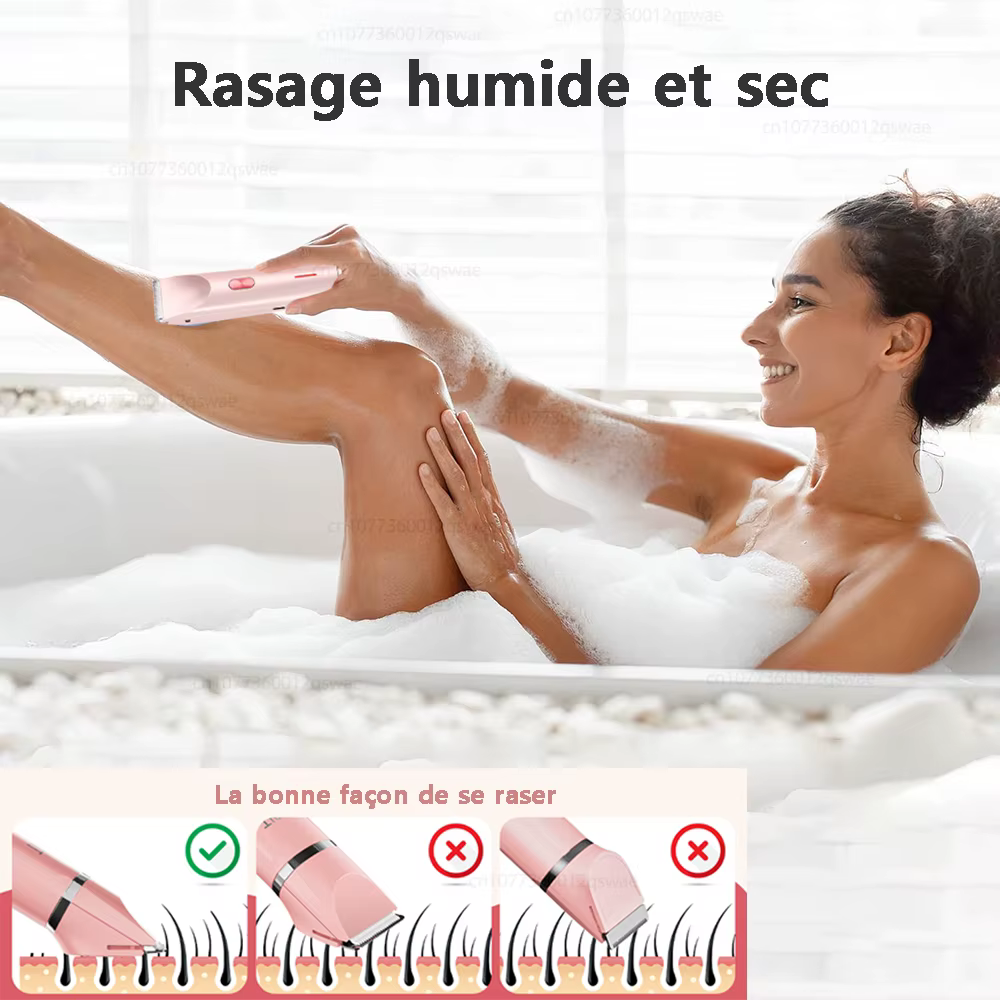 Rasoir électrique pour femmes 2 en 1