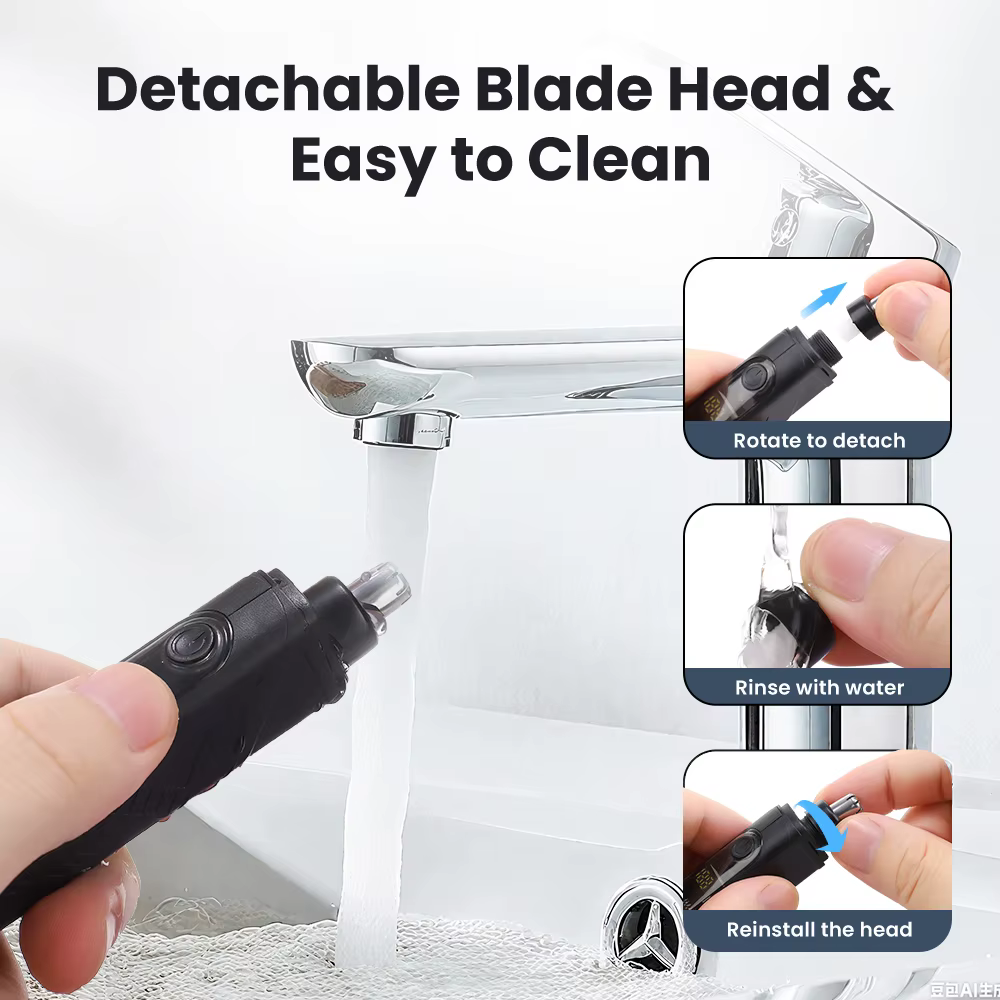 Tondeuse à poils de nez Rechargeable et épilateur du visage pour hommes rasoir