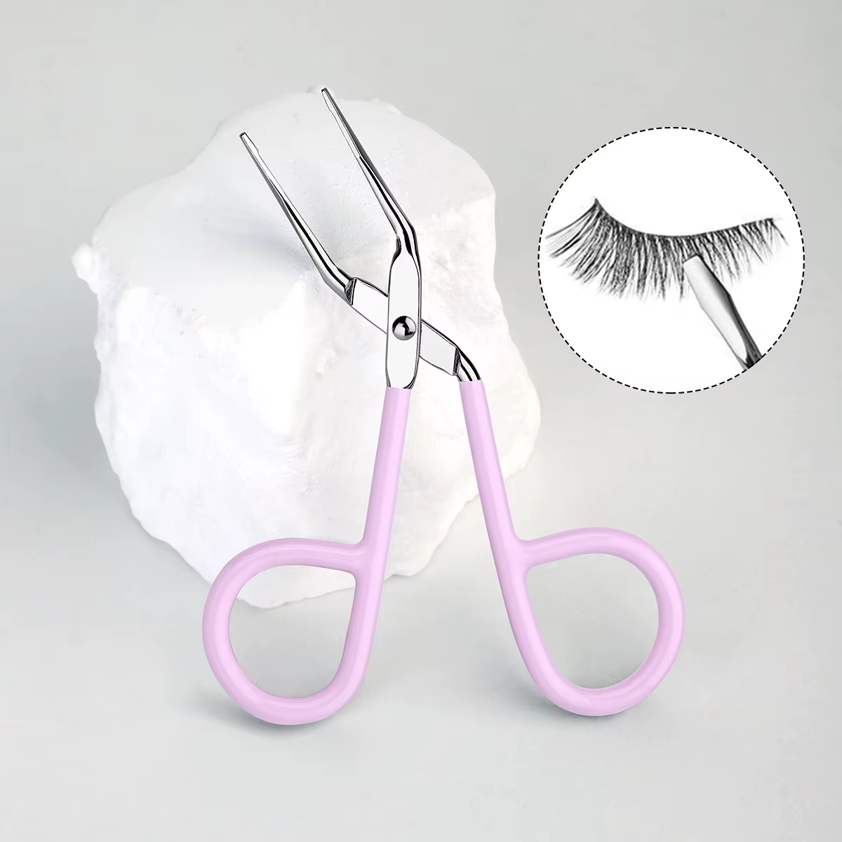 Un outil précis et portable pour les yeux avec pince à sourcils pour l'arrosage des cheveux obliques