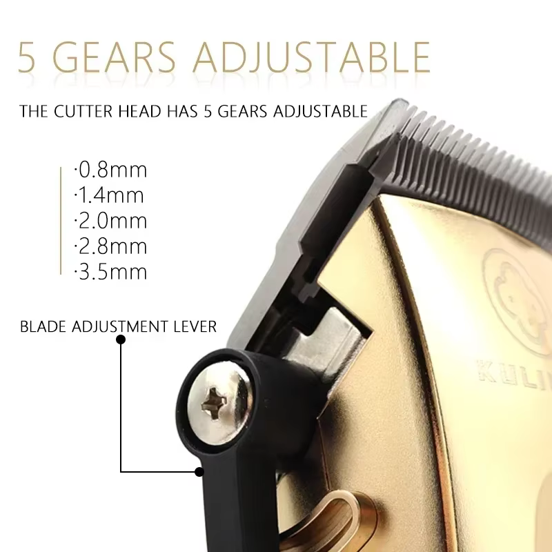 Kulilang R66 R55 R11 Kit de tondeuse à cheveux professionnelle pour hommes