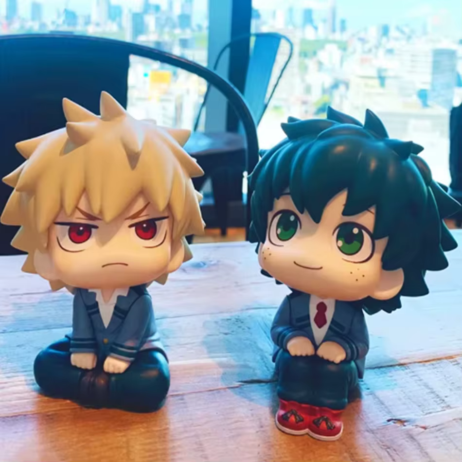 Figurines Nendoroid d'anime-bakugou Katsuki Midoriya Izuku Todoroki Shoto Toga Himiko-modèle de collection jouets pour enfants jeu de voiture