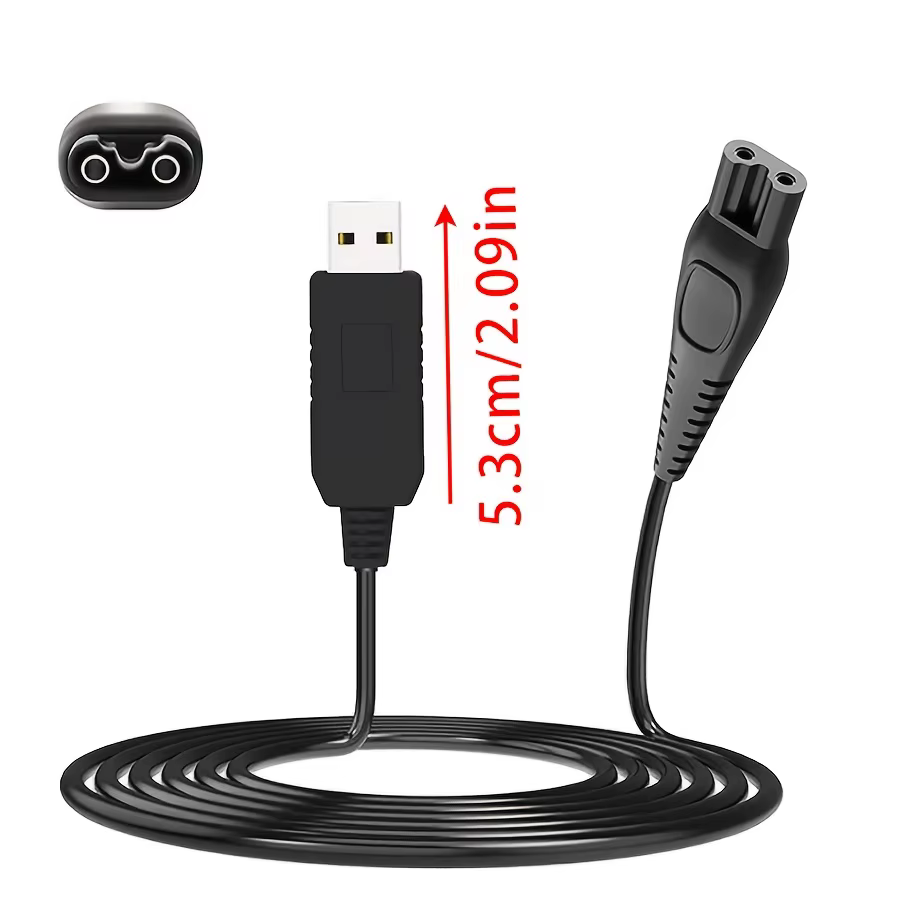 Chargeur USB pour rasoir électrique Philips série 3000 5000 7000 9000/Oneblade QP2520 QP2620 RQ320 RQ328 RQ330 RQ331