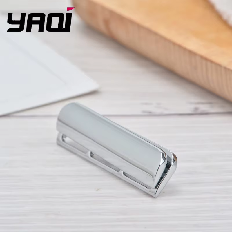 YAQI Excalibur tête de rasoir de sécurité AC couleur chromée à bord unique pour hommes en alliage de Zinc 0.70mm écart