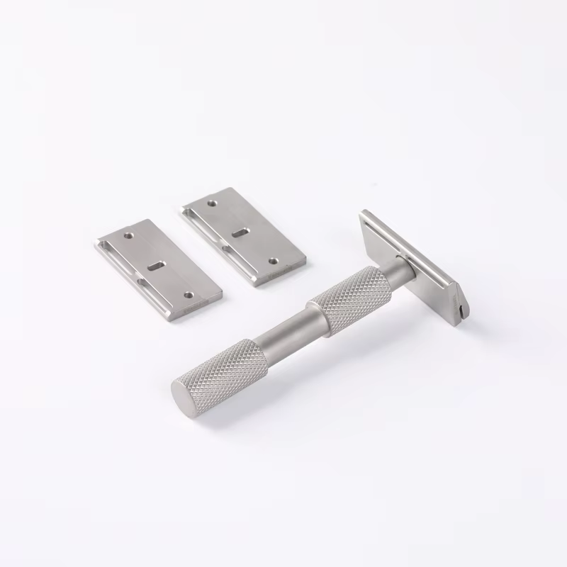 Rasoir de sécurité YAQI 2026 Aileron GEM Blade - Rasoir traditionnel à 3 plaques pour un rasage lisse et confortable