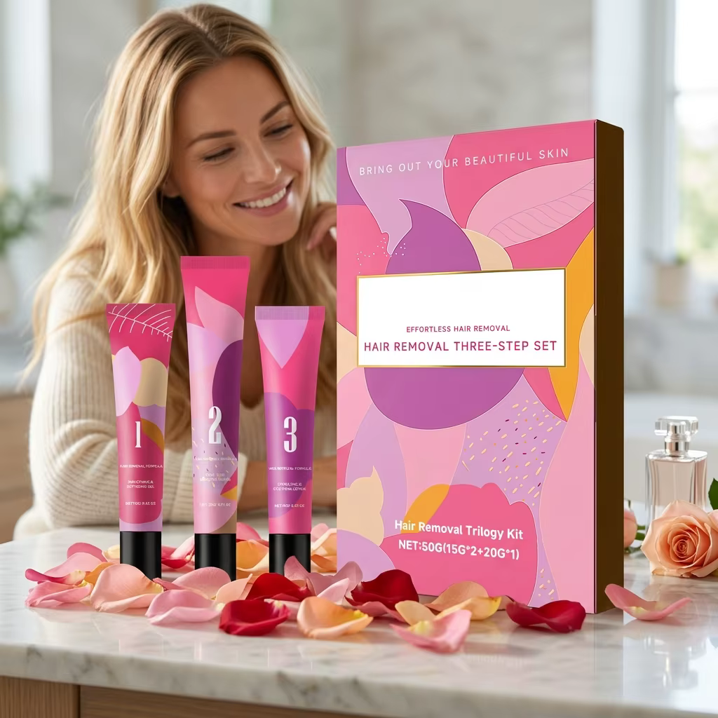 Kit de crème dépilatoire 3 étapes