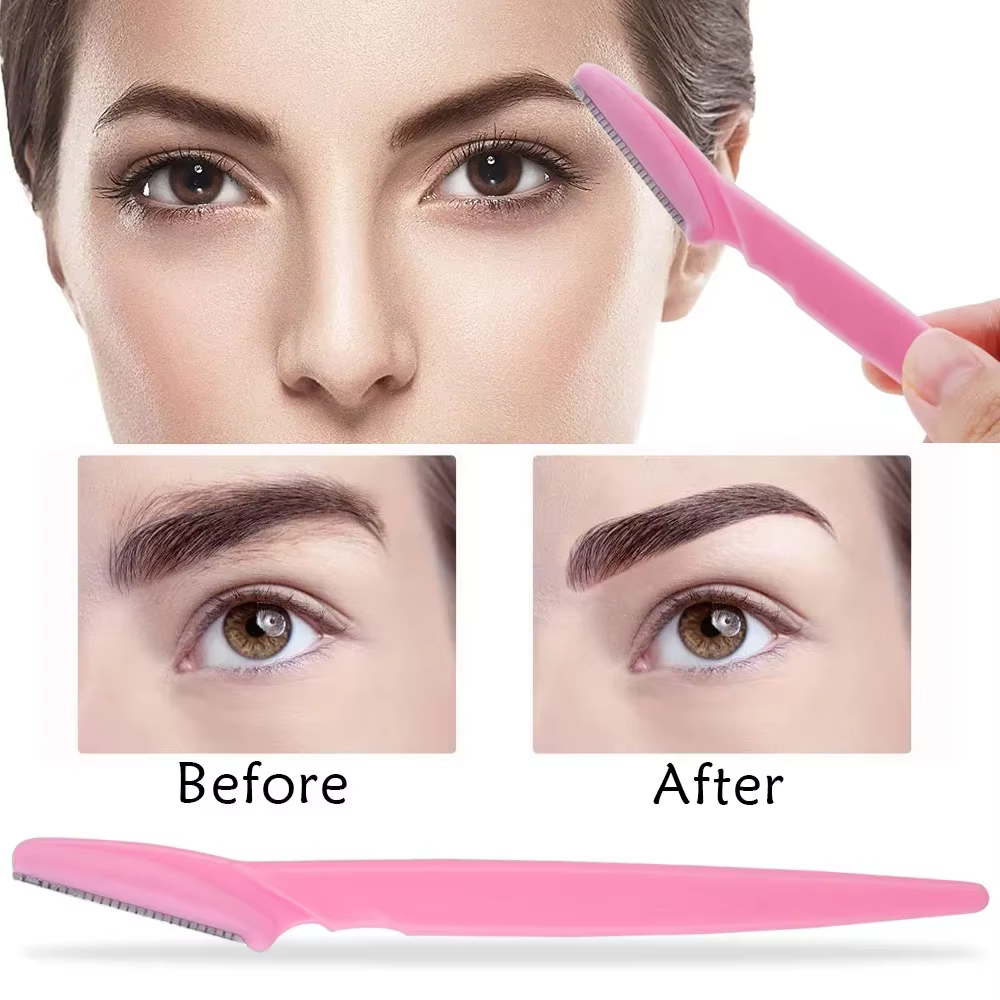 3/10 pièces épilation des sourcils coupe-épilation couteau de sécurité maquillage grattoir rasoir