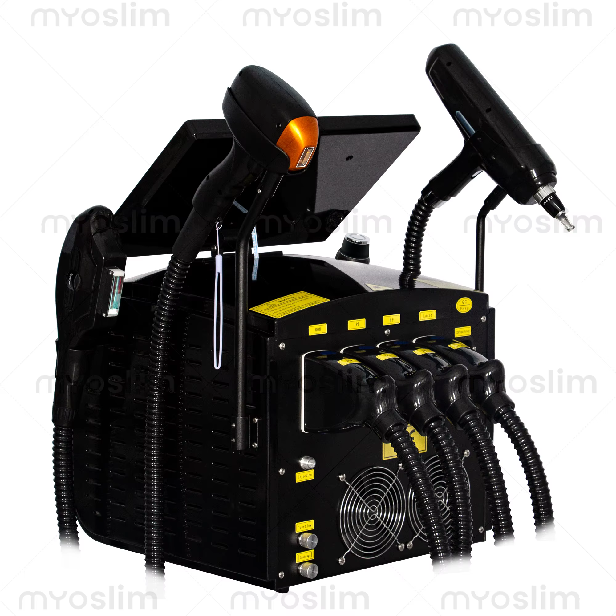 Épilateur professionnel FAC 4-en-1 Soprano Titanium Diode IPL Nd Yag Picoseconde OPT pour l'épilation et le détatouage
