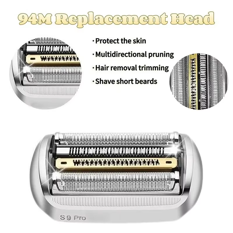 Tête de rasoir électrique de remplacement 94M/92S/92B pour Braun S9 Series