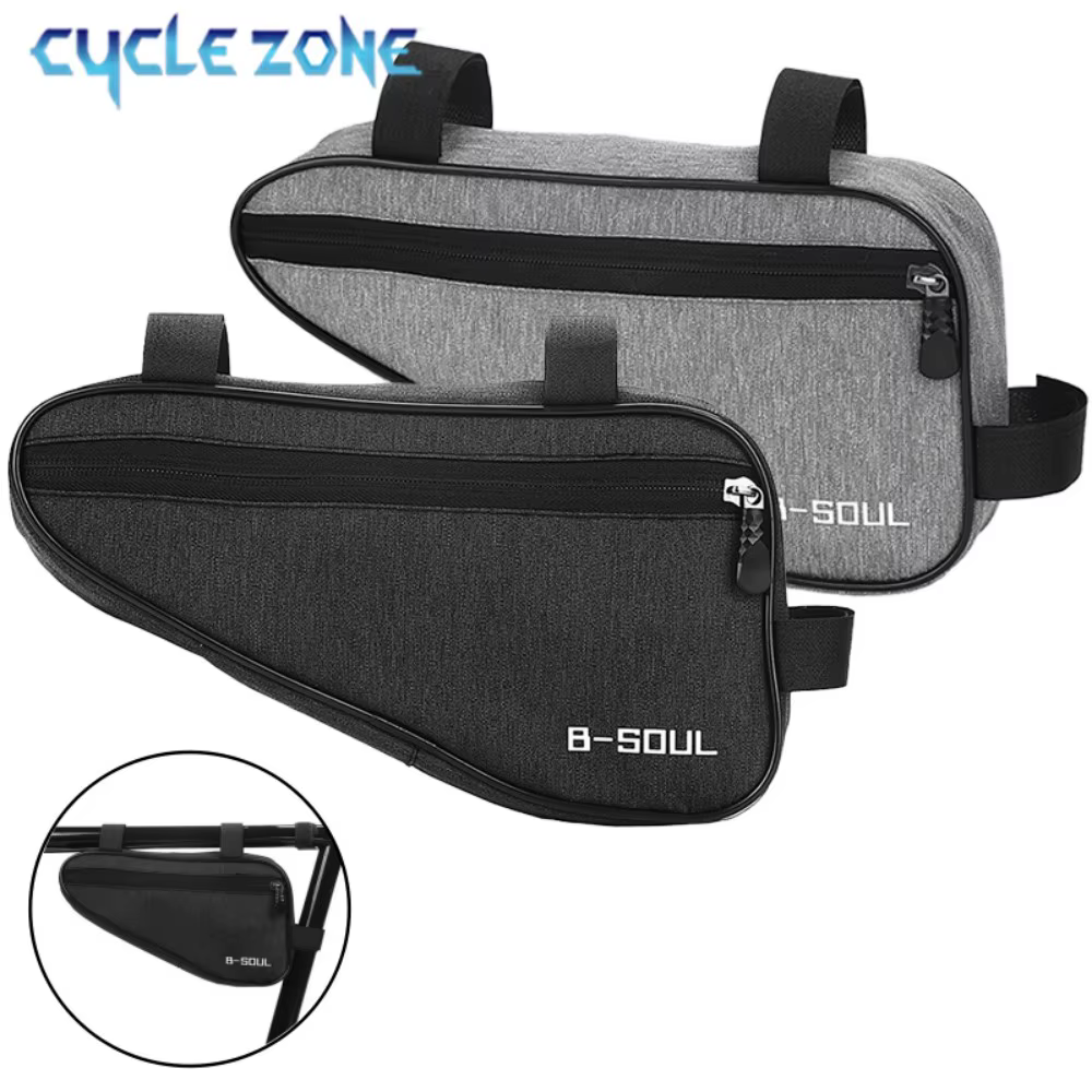 Sac triangulaire de vélo, sacs de rangement de selle de cadre de Tube avant de vélo, pochette de cyclisme vtt, sac polyvalent Durable, accessoires de vélo