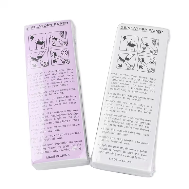 50/100 pièces - Bandes de cire dépilatoire non tissées de haute qualité pour femmes et hommes - Épilation du corps