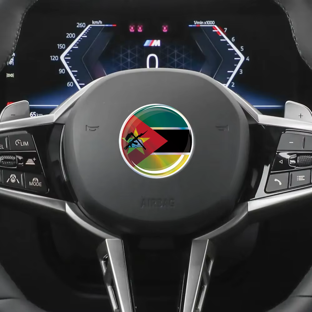 Autocollant de voiture en époxy Laser drapeau du Mozambique du mexique, autocollant 3D pour réservoir de moto, étui à autocollants, accessoires à forte adhérence