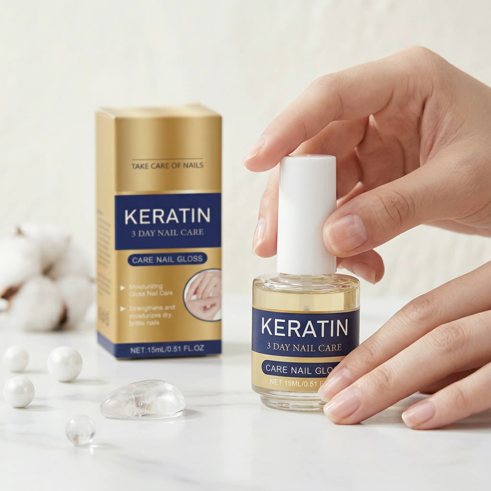 Sérum de Soin des Ongles : Traitement Nutritionnel pour Ongles Abîmés, Renforce, Illumine et Améliore la Santé des Bords – Fournitures Professionnelles, Essences Nourrissantes pour Mains et Ongles