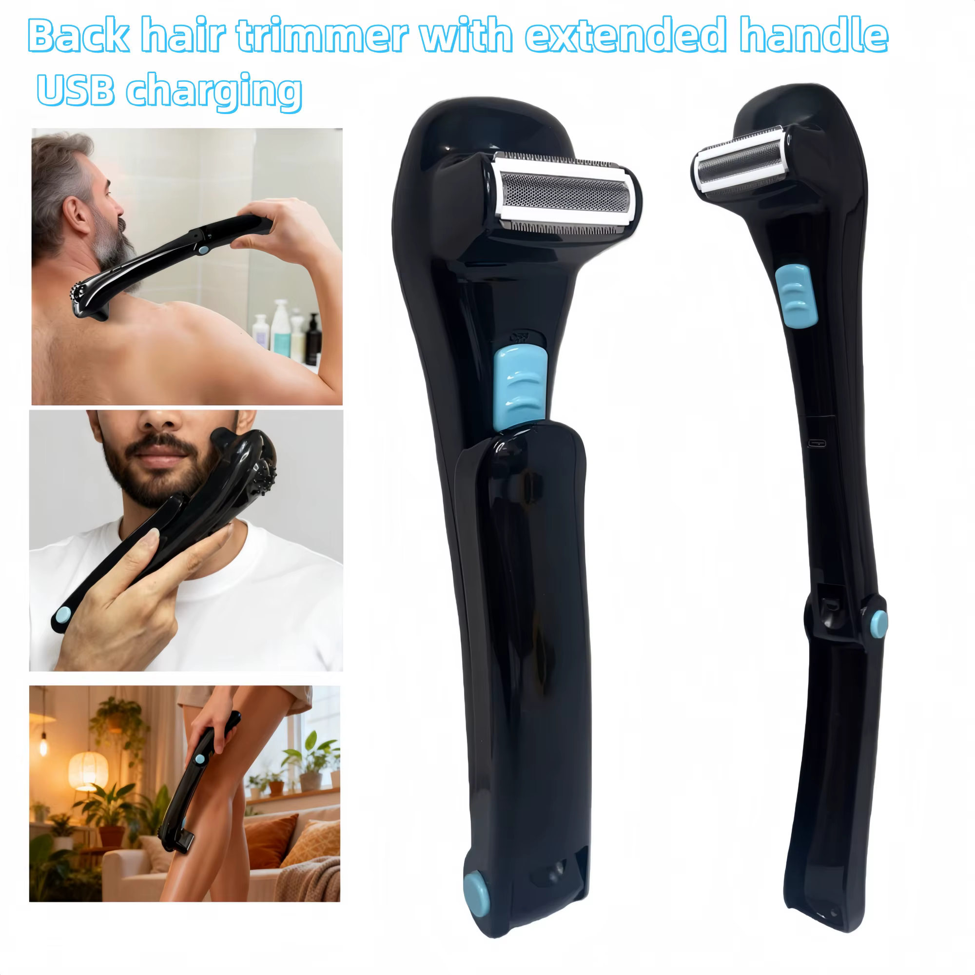 Rasoir électrique rechargeable pour le dos