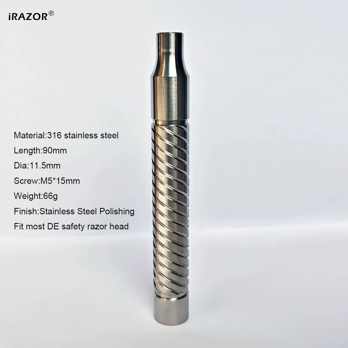 IRAZOR – Rasoir de sécurité en acier inoxydable 316