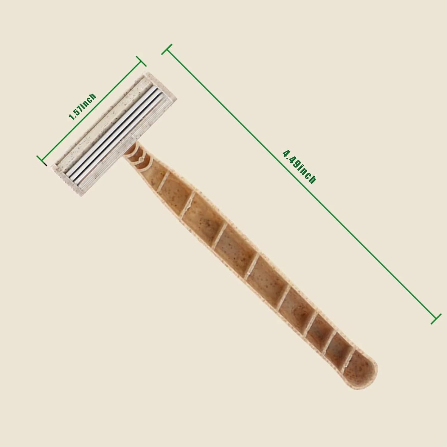 EZ rasoirs jetables écologique trois lames rasoir Biodegradabl cheveux suède