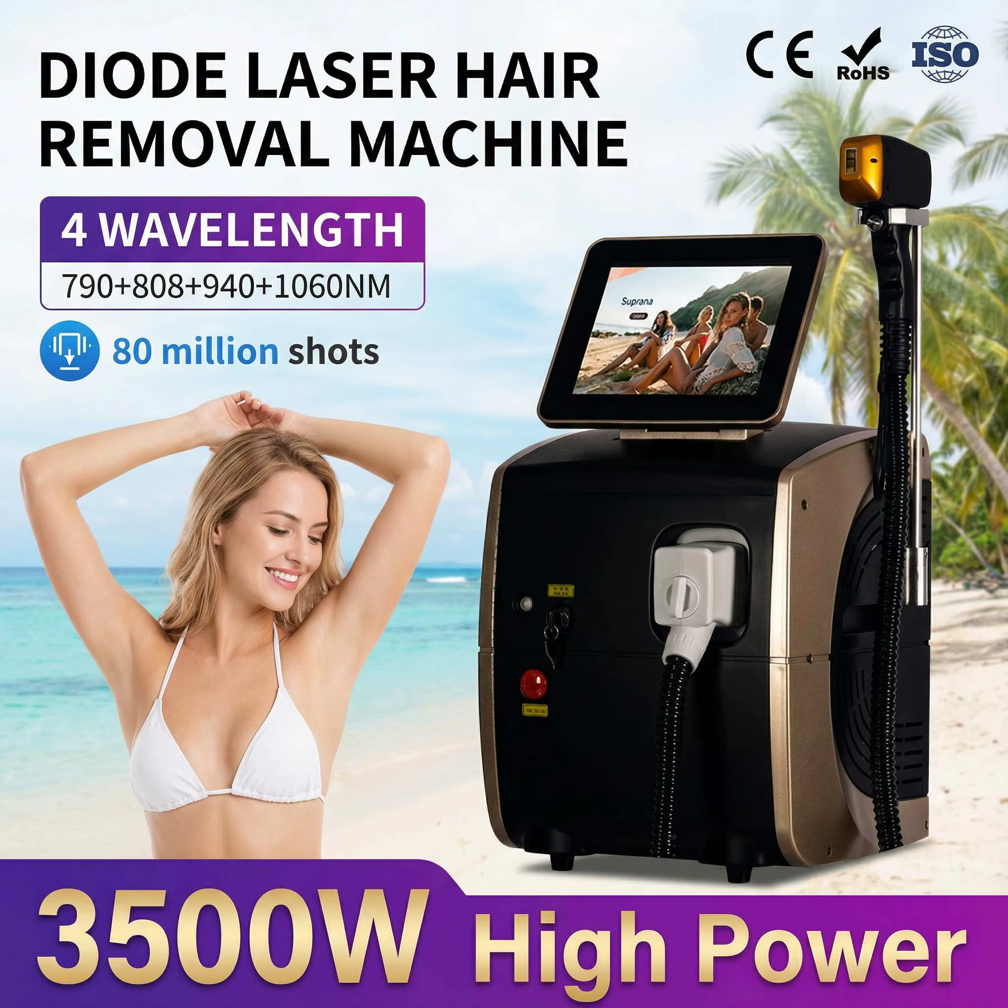 Épilateur laser professionnel 2025