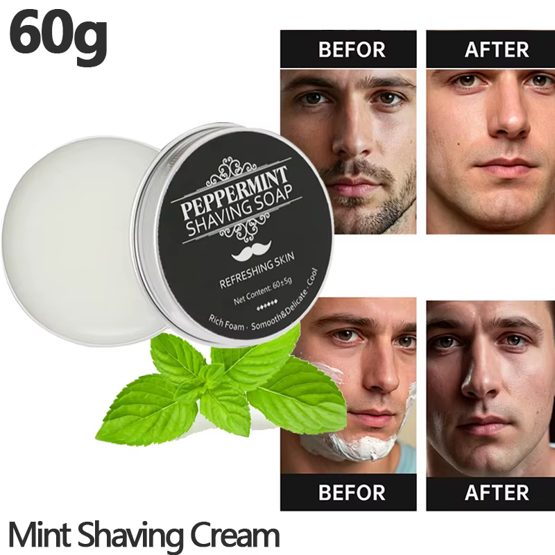Crème à raser à la menthe 60g pour un rasage confortable
