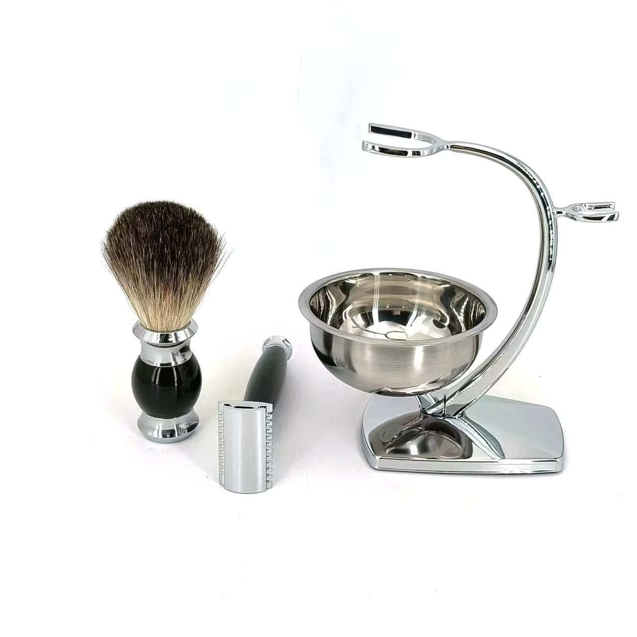 Kit complet de rasoir 4 en 1 avec support