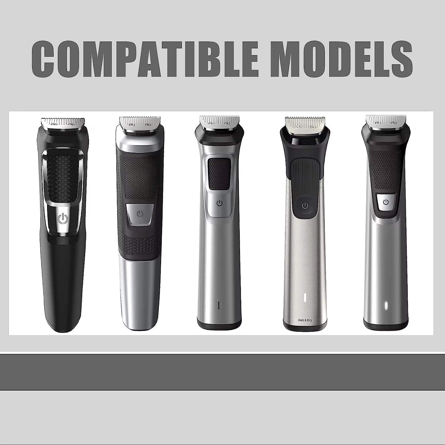 Tête de rechange pour tondeuse à nez compatible avec les tondeuses à barbe Philips Series 3000/5000/7000/9000 All-in-One Multigroom pour hommes