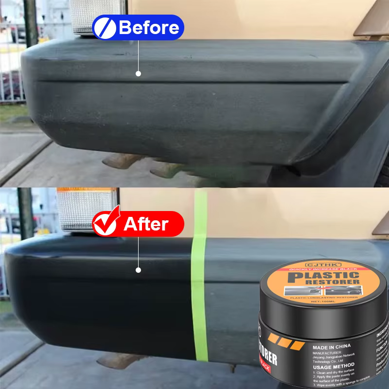 Rénovateur Plastique Voiture Effet Noir Brillant – Agent de Rénovation Cuir et Panneaux Intérieurs Auto – Cire de Protection et Réparation pour Véhicules