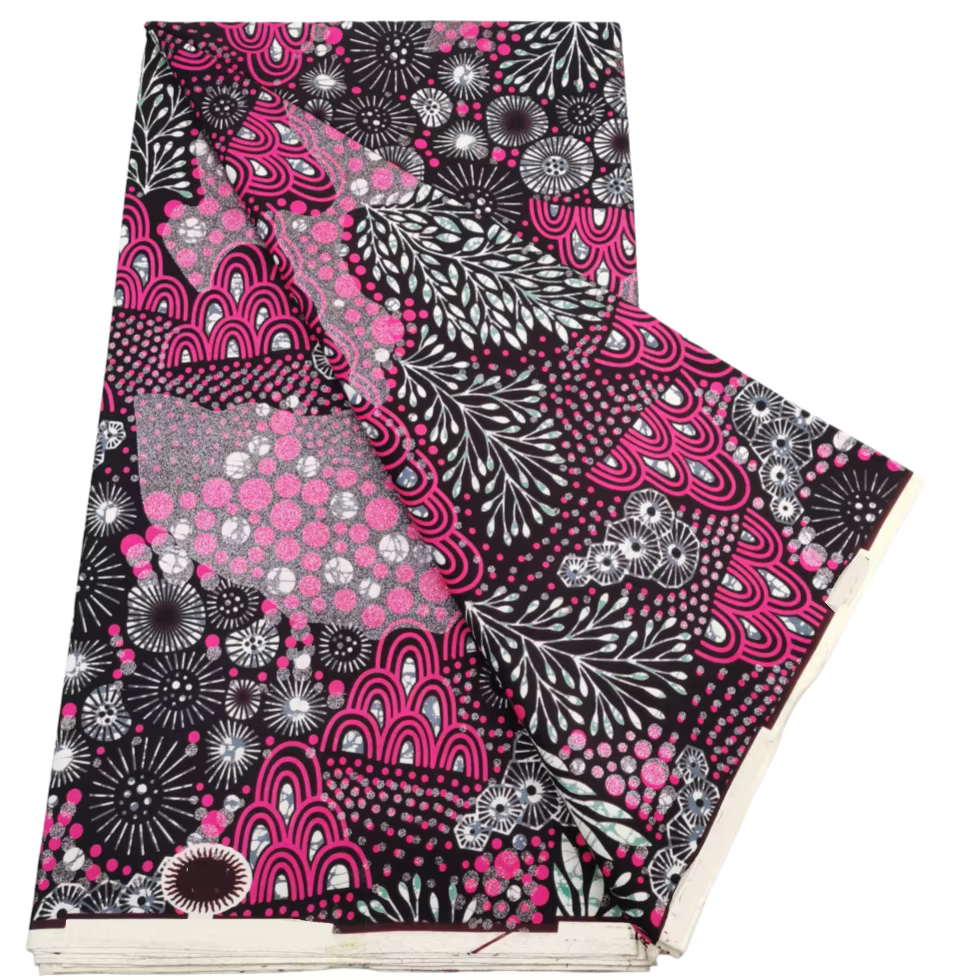 Grand Gold Wax 100% Coton Doux Batik 2025 Tissu Wax Africain Véritable de Haute Qualité Garantie Originale pour Femmes Nigérianes Pagne
