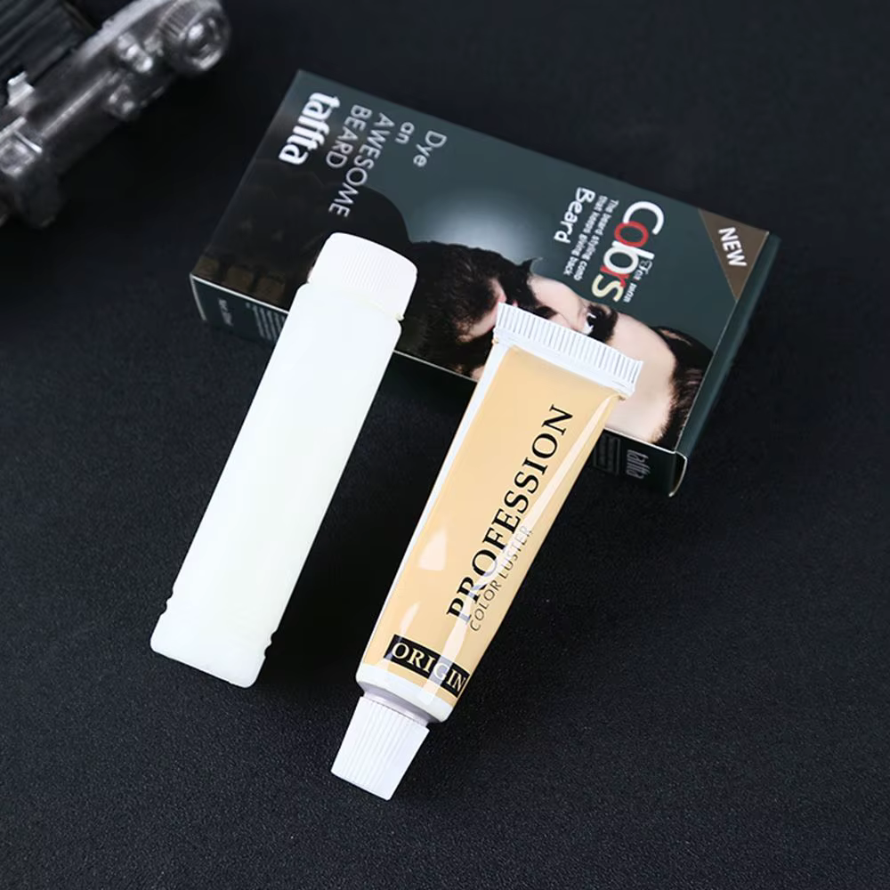 Crème Teinte Noire pour Barbe pour Homme
