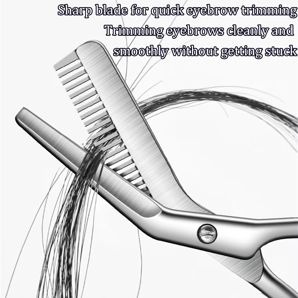 Ciseaux coupe-sourcils en acier inoxydable