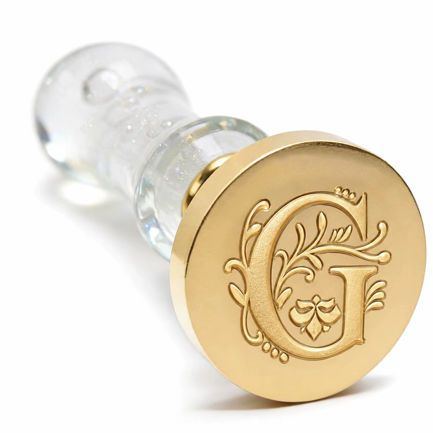 Sceau de cire à 26 lettres, tête en laiton de 25 mm avec poignée à bulles blanche, sceau de cire pour invitations de mariage, cartes d'anniversaire, enveloppes