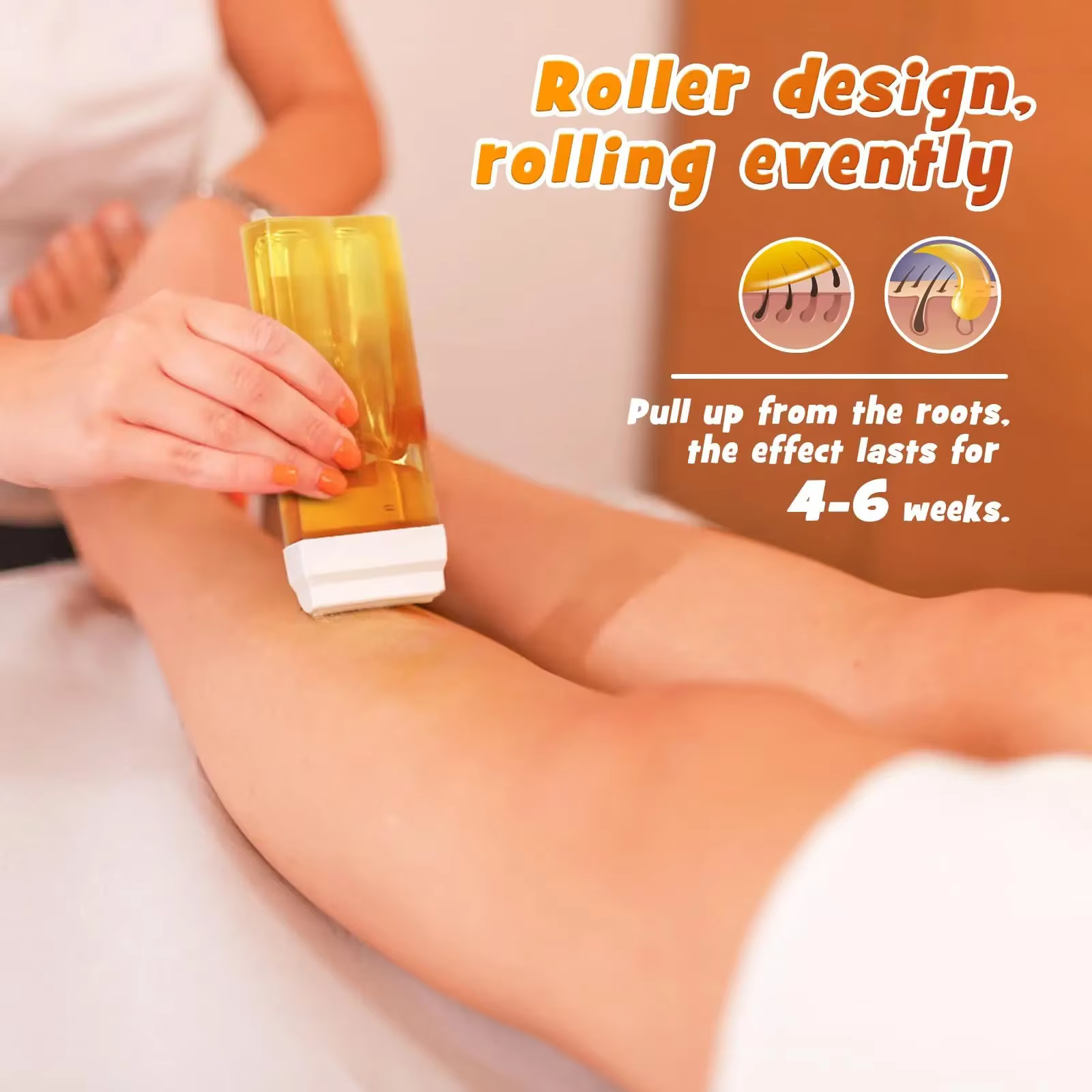 Recharge de rouleau de cire Rose