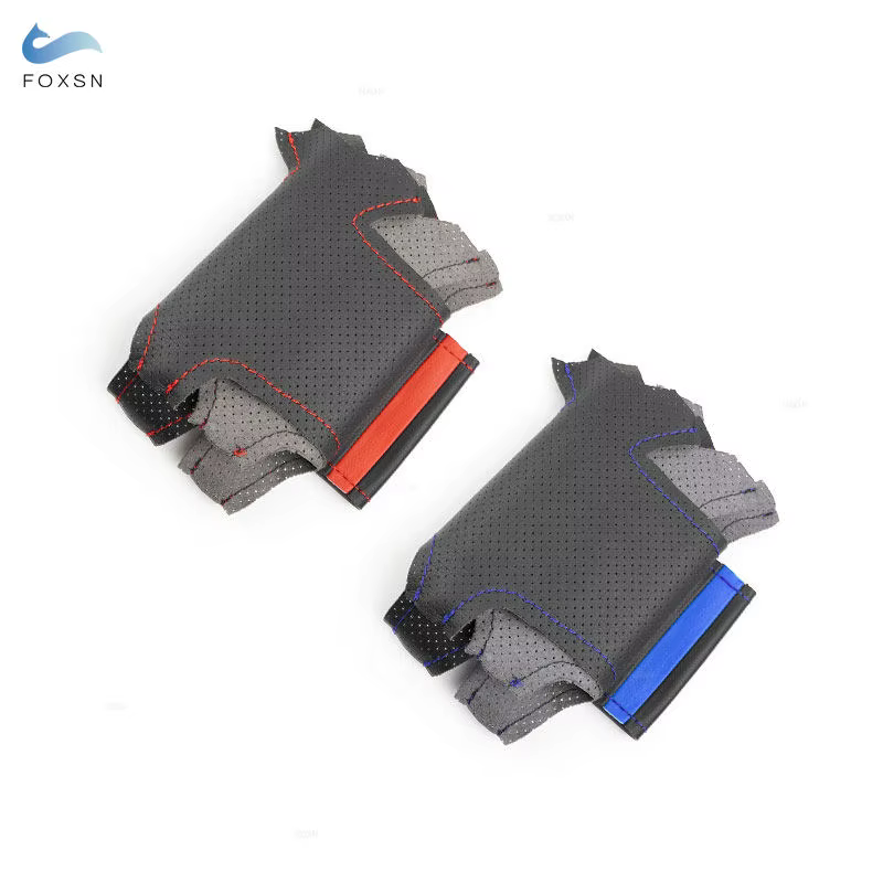 Couverture de volant intérieur de voiture en cuir microfibre perforé tressé à la main, accessoires de garniture pour citroën Triumph Old C4 c-quatre