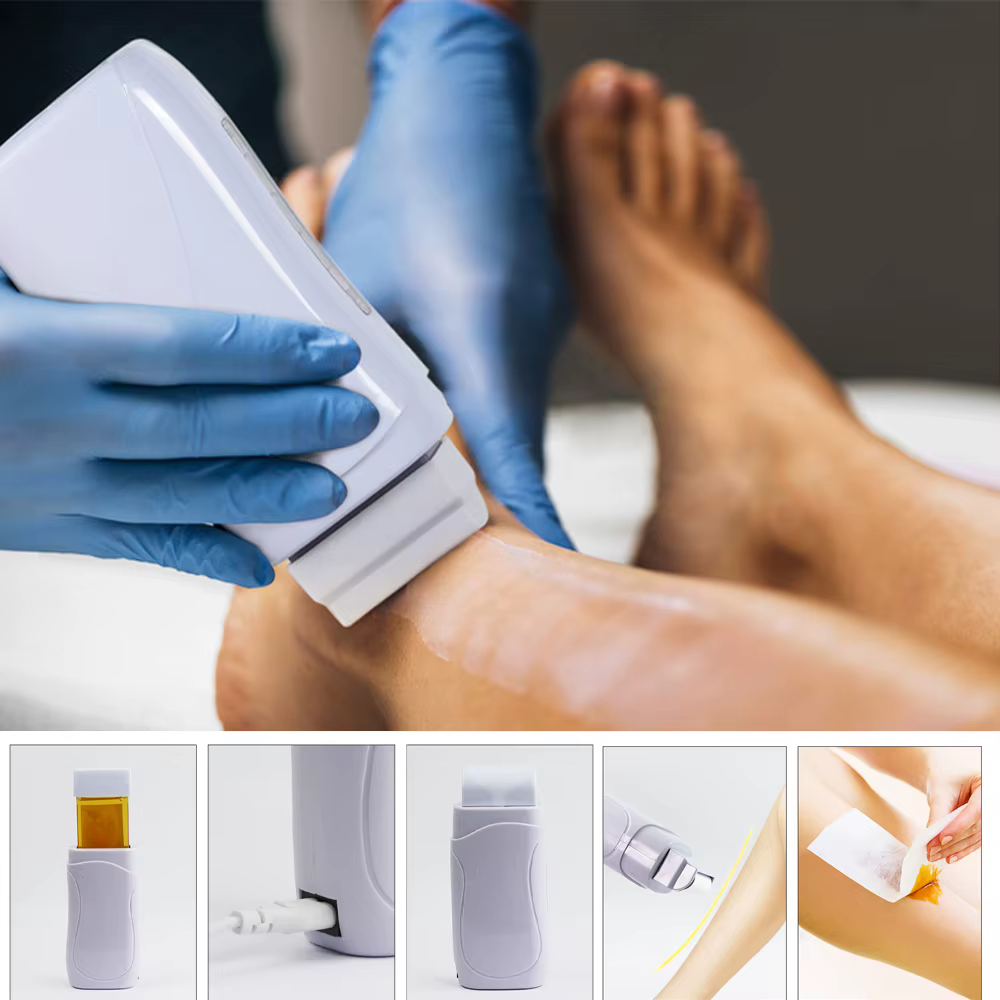Chauffe-cire professionnel, machine à fondre la cire, chauffage rapide, température réglable, facile à nettoyer, utilisation sur tout le corps, à domicile