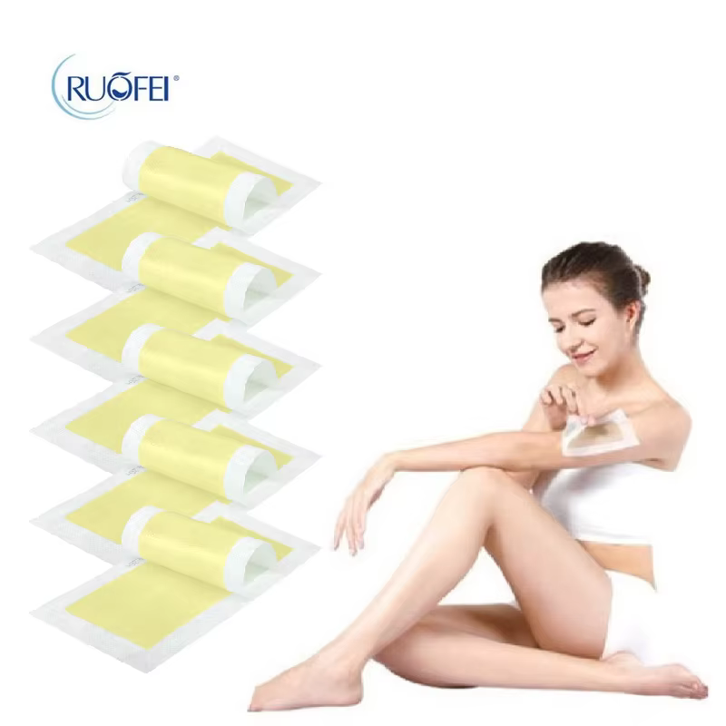 Lot de 10 bandes de cire dépilatoire en rouleau pour aisselles