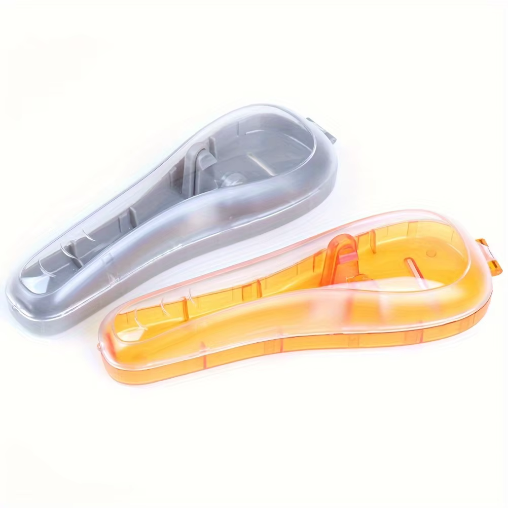 Transparent portable voyage hommes protection de rasage manuel boîte en plastique couvercle conteneur stockage rasoir boîte de protection stockage