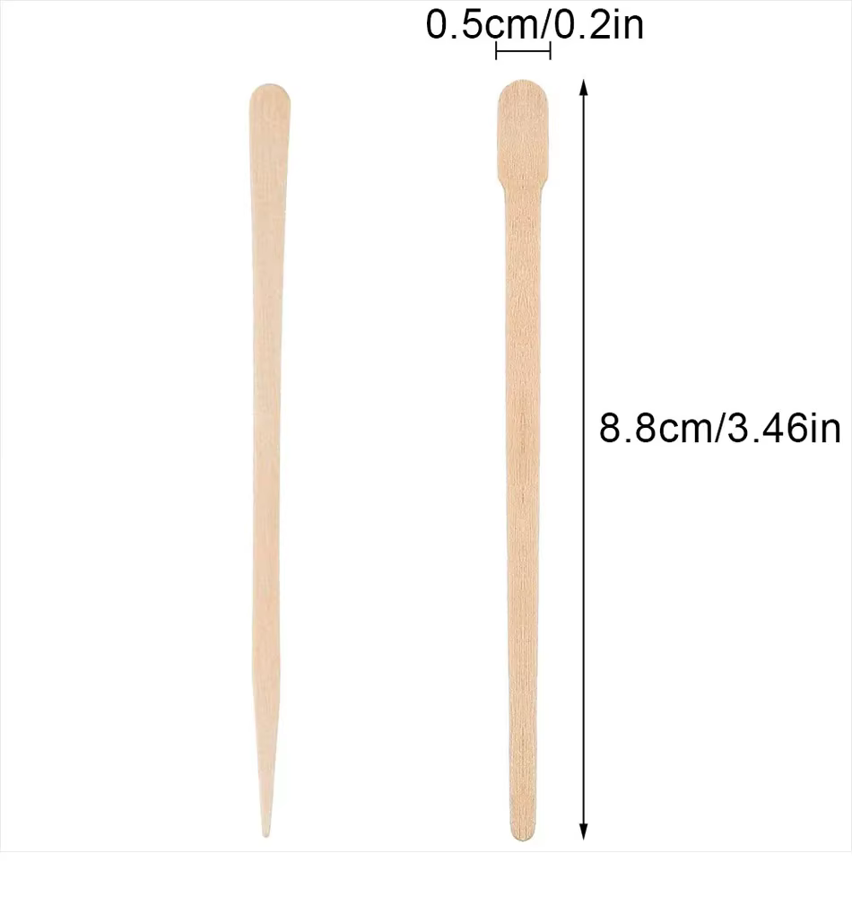 100 pièces femme en bois épilation bâton jetable
