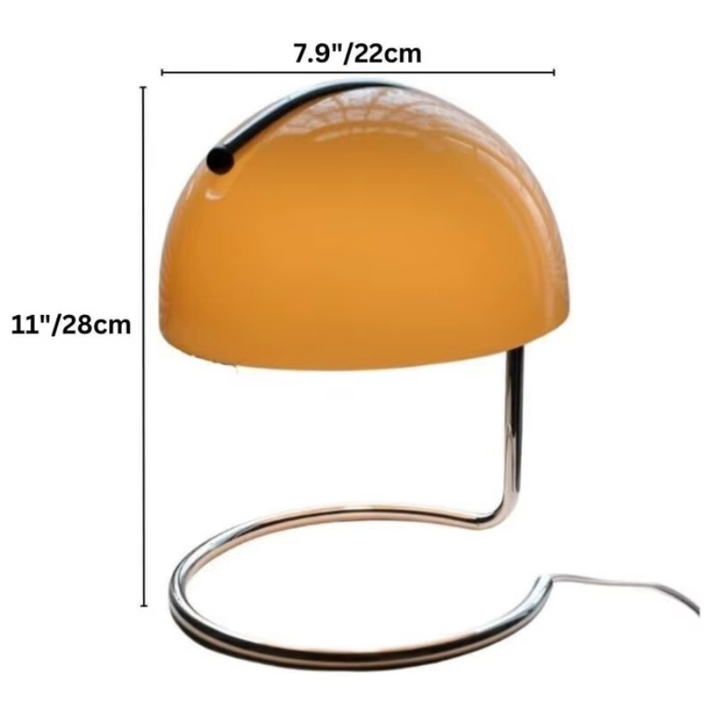 Lampe de chevet en verre Bauhaus, lampe diffuseur d'arôme de cire fondante sans feu, lampe nordique tendance de chevet pour chambre à coucher
